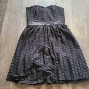 Elegant Black Polka Dot Dress